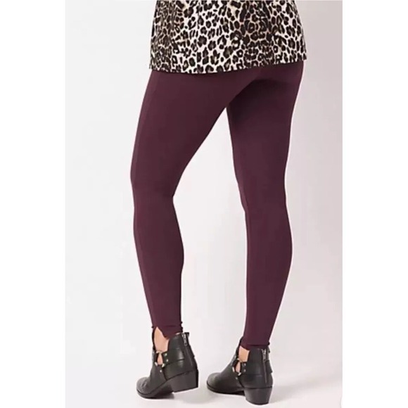 SPANX Pants - Spanx Ankle Length Ponte Hem Slit Leggings Tall Brandywine Small A370039